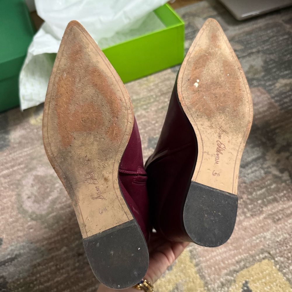 Sam Edelman Weslie Leather Wedge Boots - Picture 12 of 16